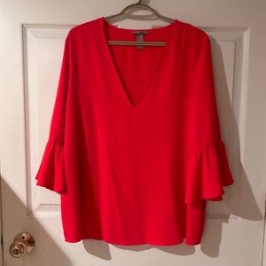 CUTE H&M Flowy Bell Sleeve Top - 18